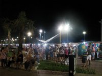A view of the crowd and vendors