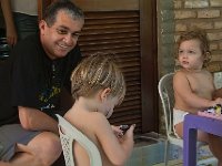 Egidio and his grand-nephew and niece