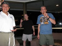 Francisco, Keith and Egidio Toasting the New Year
