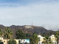 Los Angles.  the view from the area we stayed, Highland and Hollywood Blvd