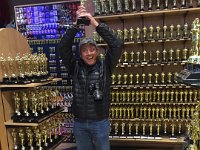 Francisco accepting his Oscar!