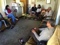 An afternoon visit with Gloria, her brother Alfredo, and their family