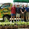 Edigio, Keith, Francisco and Bill get ready for our zip line experience