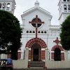 Juayua Church, home of the "Black Christ," a famous statue