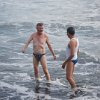 Bill and Francisco enjoying the waves