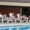 Egidio, Keith, Bill and Francisco relaxing at our hotel pool