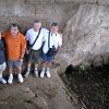 Keith, Egidio, Bill, Francisco, viewing the excavation at Tazumal Mayan ruins