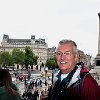 UKLONTrafalgarSquareBW  Bill, with Nelson Column in background