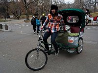 Our pedicab driver, he took us around Central Park, an easy way to do the park