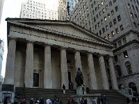 Federal Hall, home of the first Congress and where George Washington was sworn in