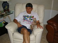 Francisco with Pepito in chair