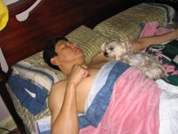Pepito sleeping with Francisco