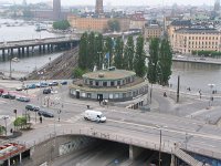 view of turnaround and Gamla Stan from Katarina Lift