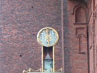 window balcony with clock above