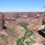 View of Canyon de Chelly towards the west from Spider Rock overlook