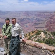 Francisco and Bill outside the Tower