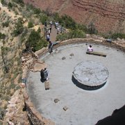 View from the top of the Indian Watch Tower.  The tower was designed to resemble an Ancient Pueblo Peoples watchtower, but its size dwarfs any known Pueblan-built tower