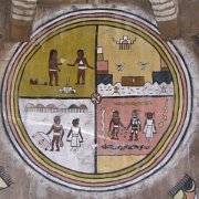 Murals inside the Indian Watchtower