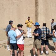Our tour group with guide.  you cannot visit the town without a guide from the museum