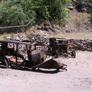 some abandoned vehicles in Mogollon