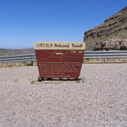 Leaving Lincoln National Forest and the Sacramento mountains