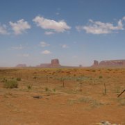 our first view of Monument Valley from the highway