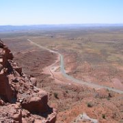on the road to Natural Bridges