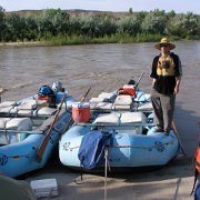 our boat and tour guide. he was very knowledgeable about geology and history of the area. Keith on the right