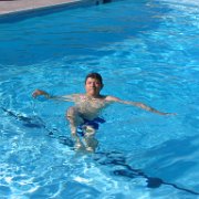 Francisco enjoying a swim