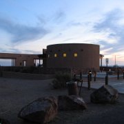 Marfa "lights" view area.  very, very spooky those lights!