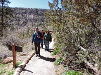 walking up the trails