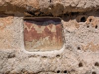 original pictographs protected by a glass window