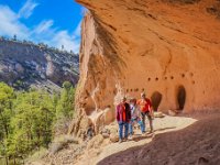 Egidio, Keith, Francisco...inside The Alcove cave : Bandelier NM, The Alcove Trail