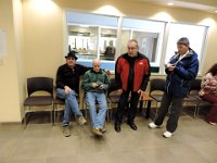Waiting for the Clerk to complete the license with Patrick and Francisco